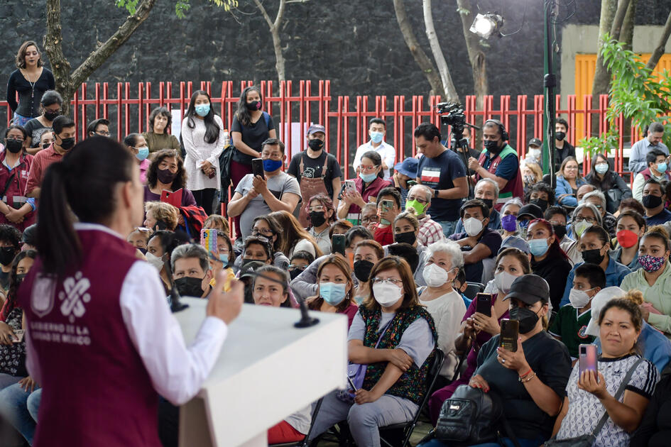 Inauguración del Pilares Merced Gómez en la alcaldía Álvaro Obregón. Agosto 2022.