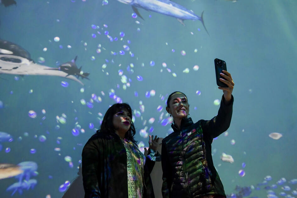 Clara Brugada, alcaldesa de Iztapalapa; y Claudia Sheinbaum, Jefa de Gobierno de la Ciudad de México. Agosto 2022.